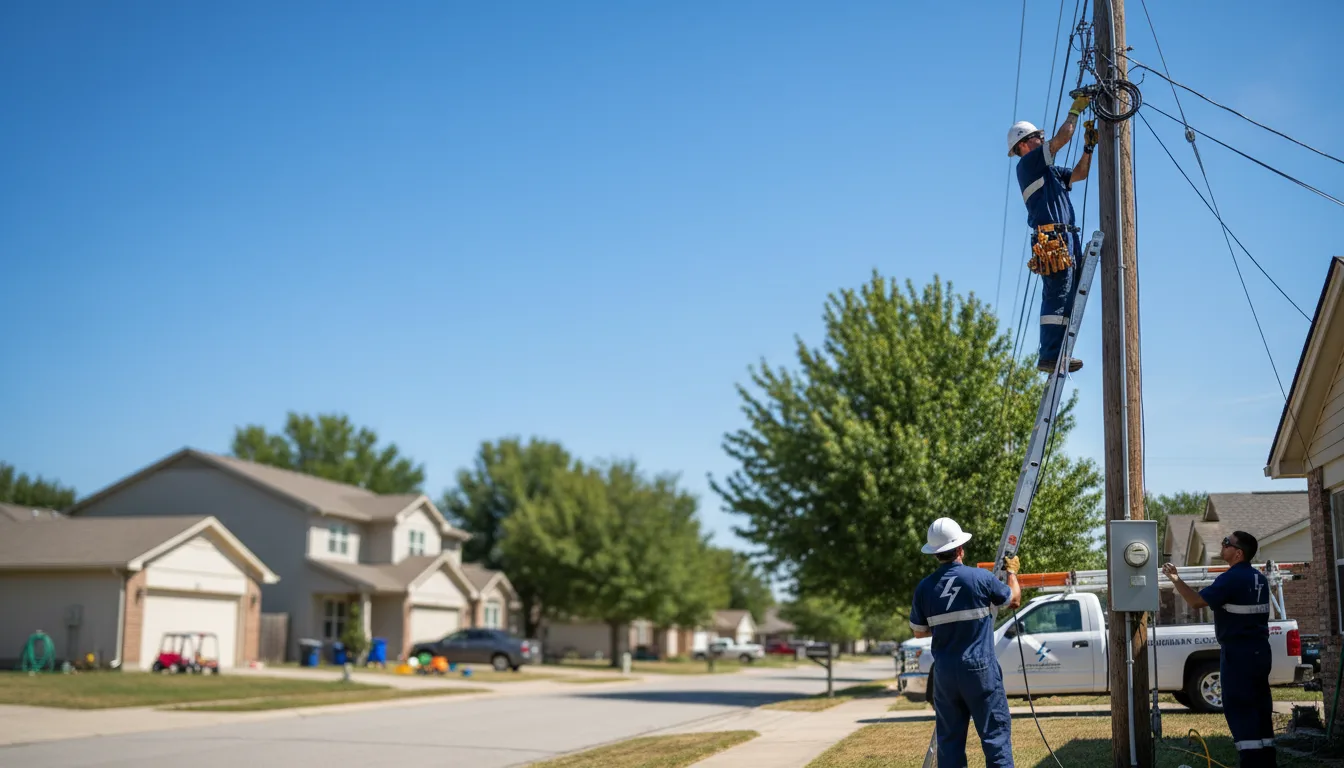 Residential electrician providing installation services in Seward, IL